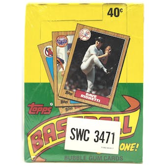 1987 Topps Baseball Wax Box (Sam's Club) (Reed Buy)