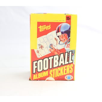 1981 Topps Album Stickers Football Box (Reed Buy)