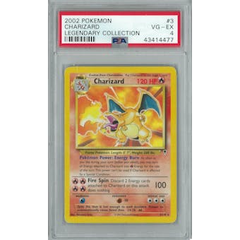 Pokemon Legendary Collection Theme Deck Charizard 3/110 PSA 4
