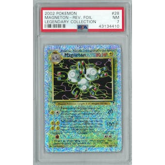 Pokemon Legendary Collection Reverse Foil Magneton 28/110 PSA 7