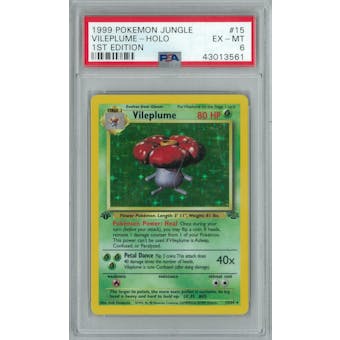 Pokemon Jungle 1st Edition Vileplume 15/64 PSA 6