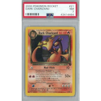 Pokemon Team Rocket Dark Charizard 21/82 PSA 7