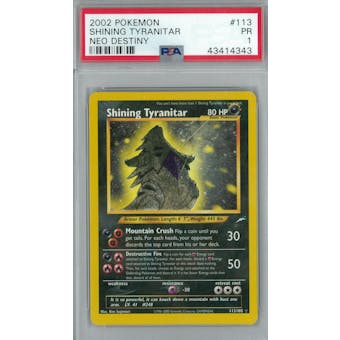 Pokemon Neo Destiny Shining Tyranitar 113/105 PSA 1