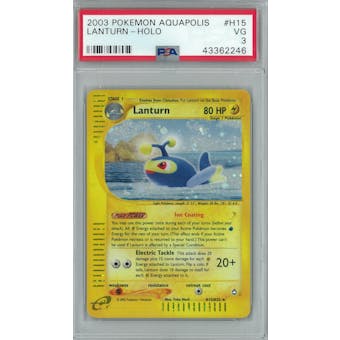 Pokemon Aquapolis Lanturn H15/H32 PSA 3