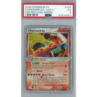 Pokemon EX Firered LeafGreen FRLG Charizard ex 105/112 PSA 5