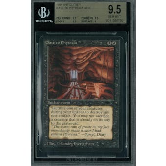 Magic the Gathering Antiquities Gate to Phyrexia BGS 9.5 (9.5, 9.5, 9.5, 9)