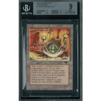 Magic the Gathering Antiquities Urza's Mine (Clawed Sphere) BGS 9 (9, 9, 9.5, 9)