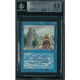 Magic the Gathering Collector's Edition CE IE Ancestral Recall BGS 8.5 (8, 8.5, 9, 9)