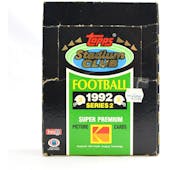 1992 Topps Stadium Club Series 2 Football Hobby Box (Reed Buy)