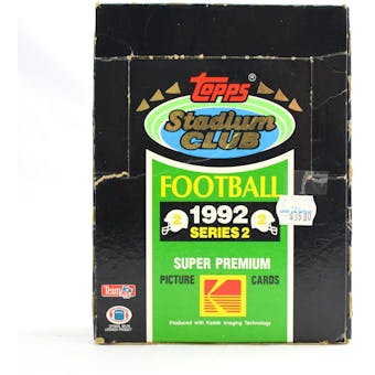 1992 Topps Stadium Club Series 2 Football Hobby Box (Reed Buy)