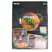 1992/93 Fleer Series 1 Basketball Hobby Box (Reed Buy)