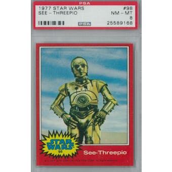 1977 Topps Star Wars #98 C-3PO PSA 8 (NM-MT) *9168 (Reed Buy)