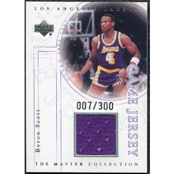 2000 Upper Deck Lakers Master Collection Game Jerseys #BSJ Byron Scott /300