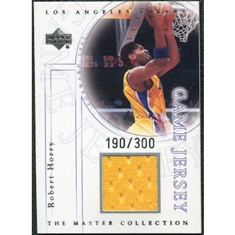 2000 Upper Deck Lakers Master Collection Game Jerseys #RHJ Robert Horry /300