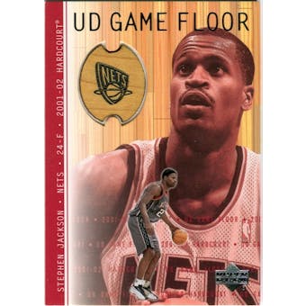 2001/02 Upper Deck Hardcourt UD Game Floor #SJ Stephen Jackson