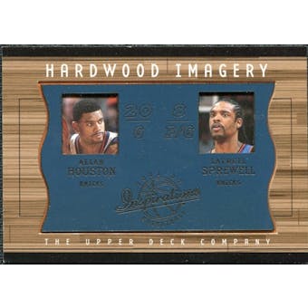2001/02 Upper Deck Inspirations Hardwood Imagery Combo #AH/LS Latrell Sprewell Allan Houston