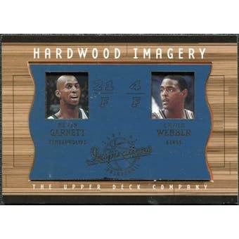2001/02 Upper Deck Inspirations Hardwood Imagery Combo #KG/CW Kevin Garnett Chris Webber