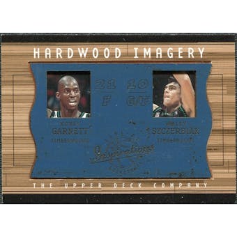 2001/02 Upper Deck Inspirations Hardwood Imagery Combo #KG/WS Wally Szczerbiak Kevin Garnett