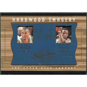 2001/02 Upper Deck Inspirations Hardwood Imagery Combo #RM/JO Reggie Miller Jerrmaine O'Neal