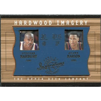 2001/02 Upper Deck Inspirations Hardwood Imagery Combo #SM/SM Stephon Marbury Shawn Marion