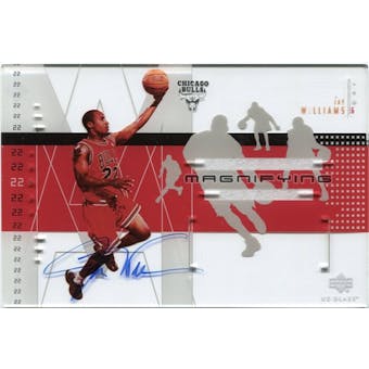 2002/03 Upper Deck UD Glass Magnifying Glass Autographs #JWA Jay Williams