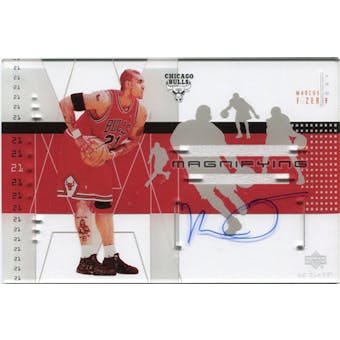 2002/03 Upper Deck UD Glass Magnifying Glass Autographs #MFA Marcus Fizer