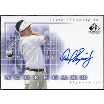 2002 Upper Deck SP Game Used Scorecard Signatures #SSDB David Berganio Jr. Auto