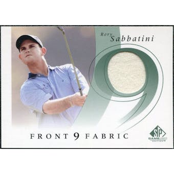 2002 Upper Deck SP Game Used Front 9 Fabric #RS Rory Sabbatini