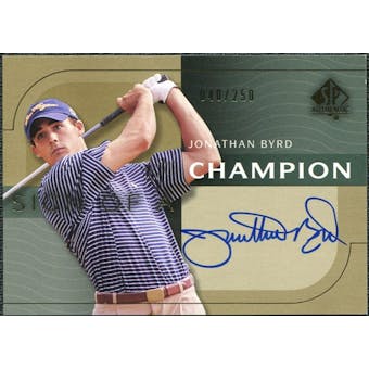 2003 Upper Deck SP Authentic Sign of a Champion #JB Jonathan Byrd Autograph /250