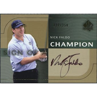 2003 Upper Deck SP Authentic Sign of a Champion #NF Nick Faldo Autograph /250