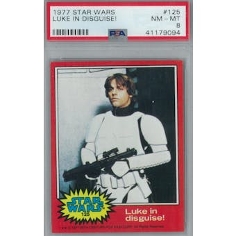 1977 Topps Star Wars #125 Luke in Disguise PSA 8 (NM-MT) *9094 (Reed Buy)