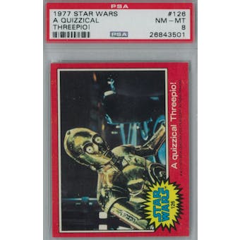 1977 Topps Star Wars #126 Quizzical 3-PO PSA 8 (NM-MT) *3501 (Reed Buy)