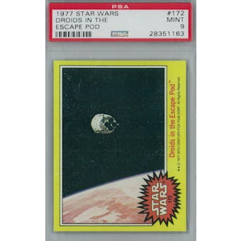 1977 Topps Star Wars #172 Droids in the Escape Pod PSA 9 (Mint) *1163 (Reed Buy)