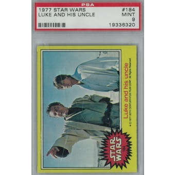 1977 Topps Star Wars #184 Luke and his Uncle PSA 9 (Mint) *6320 (Reed Buy)