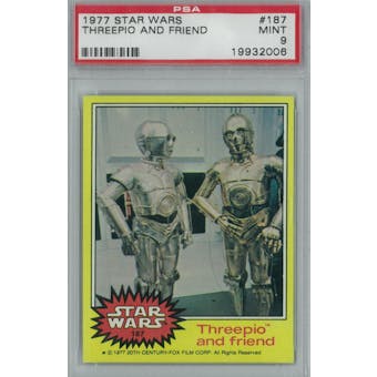 1977 Topps Star Wars #187 3PO and Friend PSA 9 (Mint) *2006 (Reed Buy)