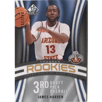 2009/10 SP Game Used James Harden Rookie Card #118 #/399