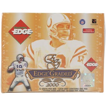 2000 Collector's Edge Graded Football Hobby Box