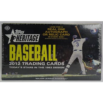 2012 Topps Heritage Baseball Hobby Box (Reed Buy)