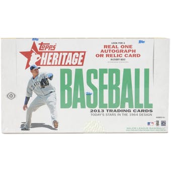 2013 Topps Heritage Baseball Hobby Box (Reed Buy)