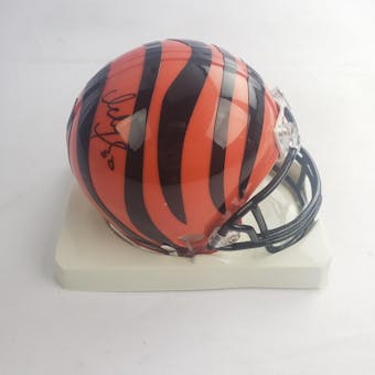Ickey Woods Cincinnati Bengals Autographed Football Mini Helmet TriStar COA 3132893 (Reed Buy)