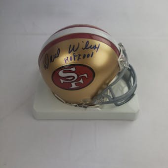 Dave Wilcox San Francisco 49ers Autographed Football Mini Helmet (HOF 2000) TriStar COA 6193062 (Reed Buy)