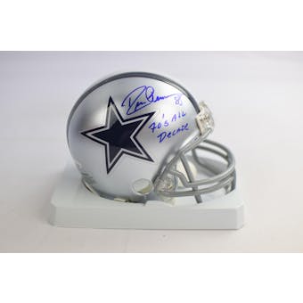 Drew Pearson Dallas Cowboys Autographed Football Mini Helmet (70's All Decade) TriStar COA 6182624 (Reed Buy)
