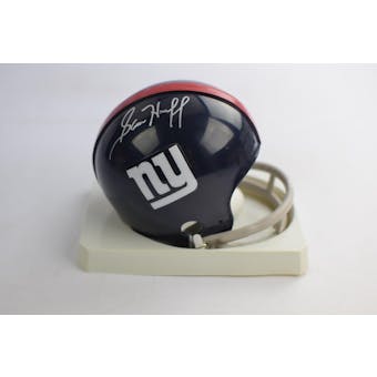 Sam Huff New York Giants Autographed Football Mini Helmet TriStar COA #6234910 (Reed Buy)