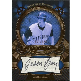 2004 Upper Deck Etchings Etched in Time Autograph Black #JB Jason Bay /375
