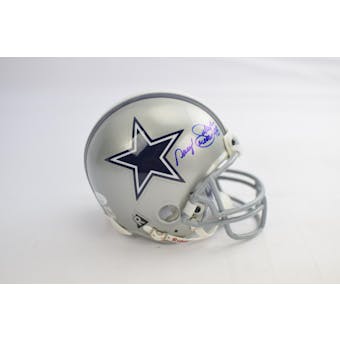 Daryl "Moose" Johnston Dallas Cowboys Autographed Football Mini Helmet JSA COA #FF49128 (Reed Buy)
