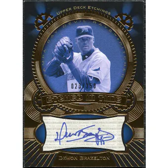 2004 Upper Deck Etchings Etched in Time Autograph Blue #DB Dewon Brazelton /250