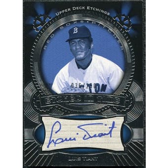 2004 Upper Deck Etchings Etched in Time Autograph Blue #LT Luis Tiant /250