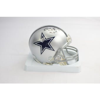 Chuck Howley Dallas Cowboys Autographed Football Mini Helmet (SB V MVP) JSA COA #FF49111 (Reed Buy)