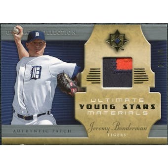 2005 Upper Deck Ultimate Collection Young Stars Materials Patch #BO Jeremy Bonderman /30