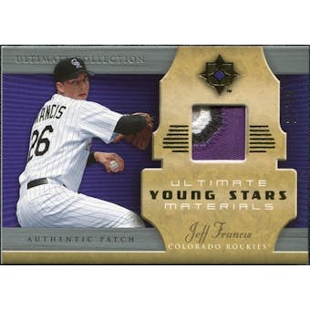 2005 Upper Deck Ultimate Collection Young Stars Materials Patch #JF Jeff Francis /30